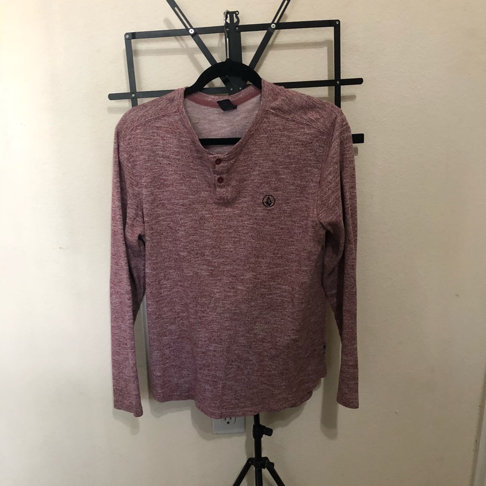Medium Red Volcom Long Sleeve Shirt |20|